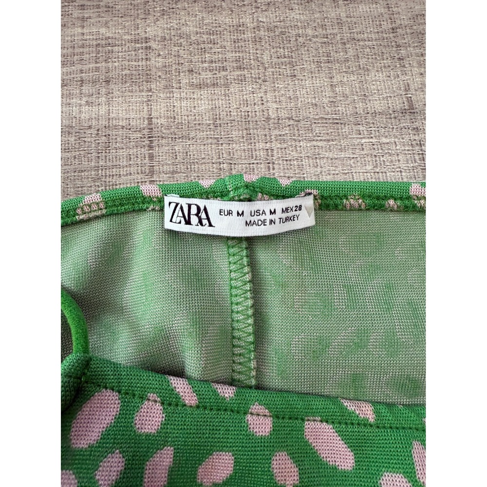 Geen abstract midi dress‎ stretchy bodycon Zara M - Picture 4 of 7